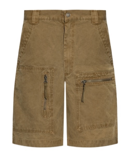 Isabel Marant Brown Kyle Denim Shorts In Green