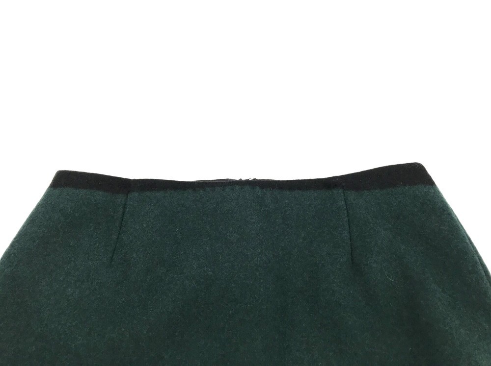 Max Mara Striped Skirt In Black