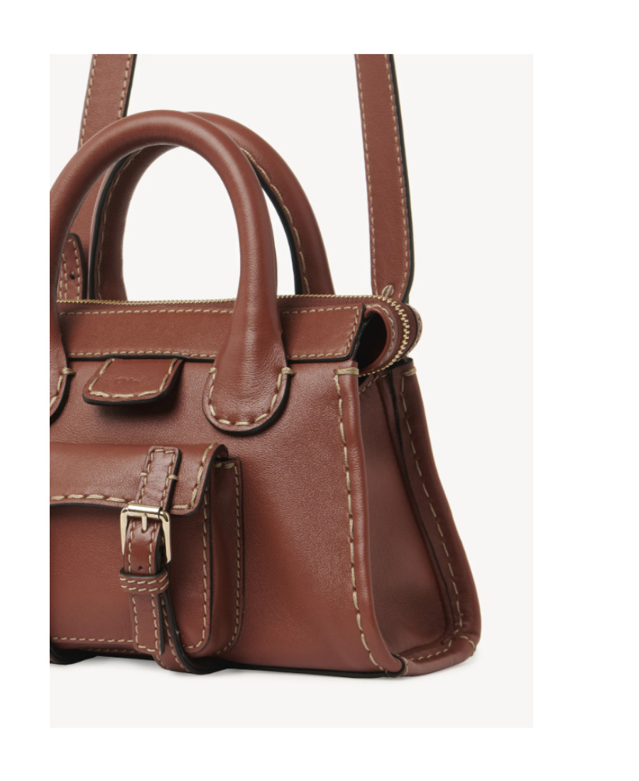 Chloé Edith Mini Bag In Brown