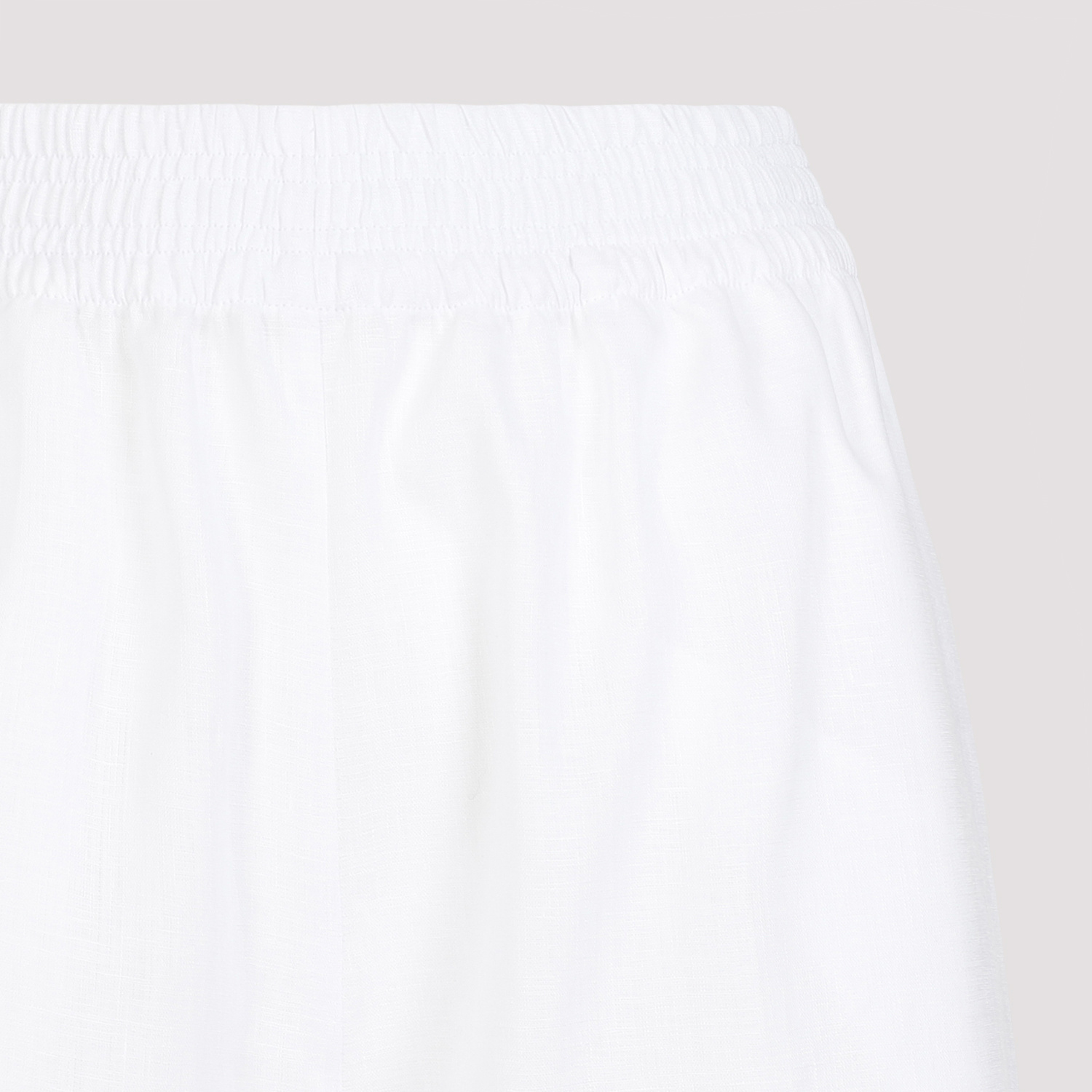 Fabiana Filippi Wide-leg Linen Trousers In White