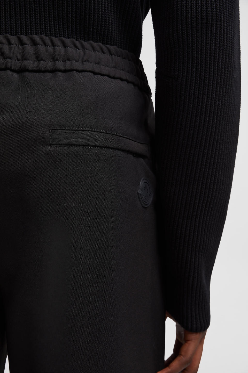 Moncler Cotton-blend Joggers In Black