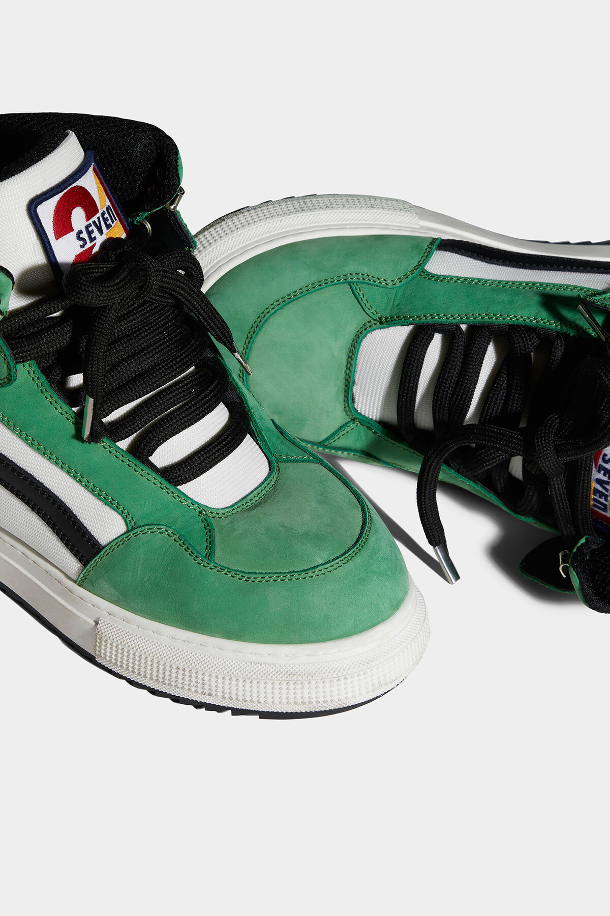 Dsquared2 Panelled High-top Sneakers In White