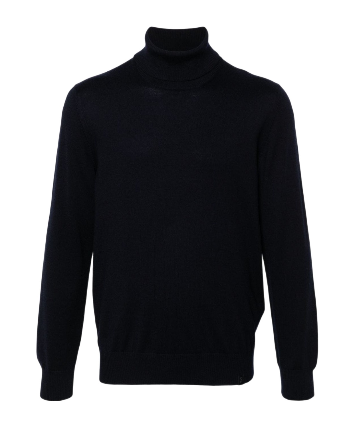 Fay Wool Turtleneck Sweater In Black