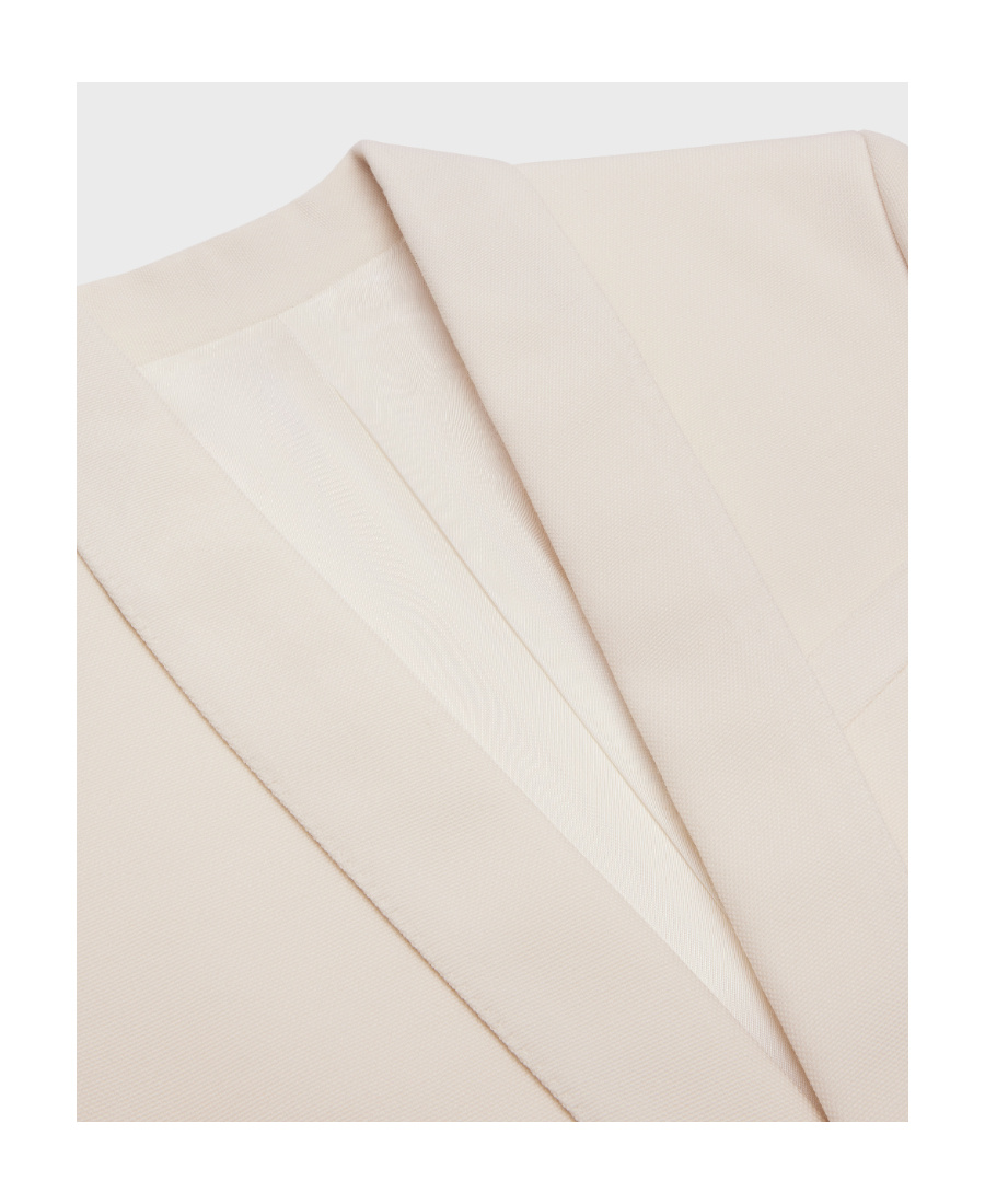 Celine Square Wool And Mohair Suit Jacket In White