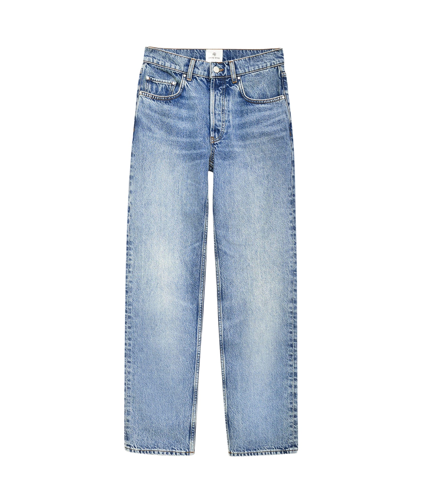 Anine Bing Benson Jeans In Blue