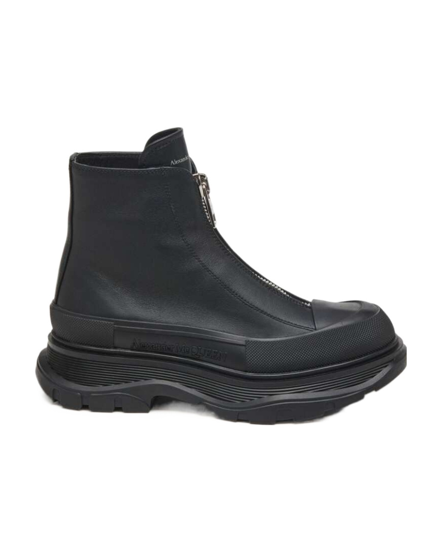 Alexander Mcqueen Alexander Mc Queen Tread Slick Ankle Boots In Black