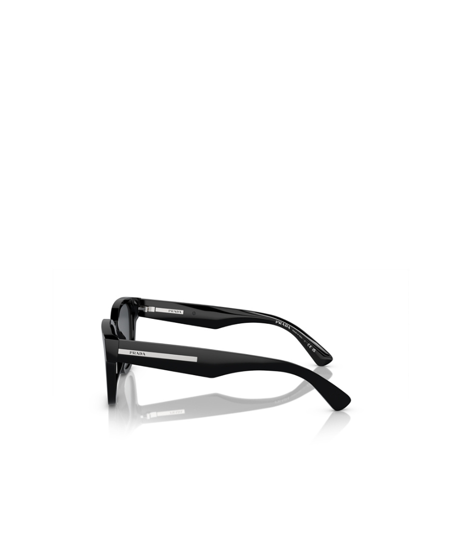 Prada Logo-lettering D-frame Sunglasses In Gray