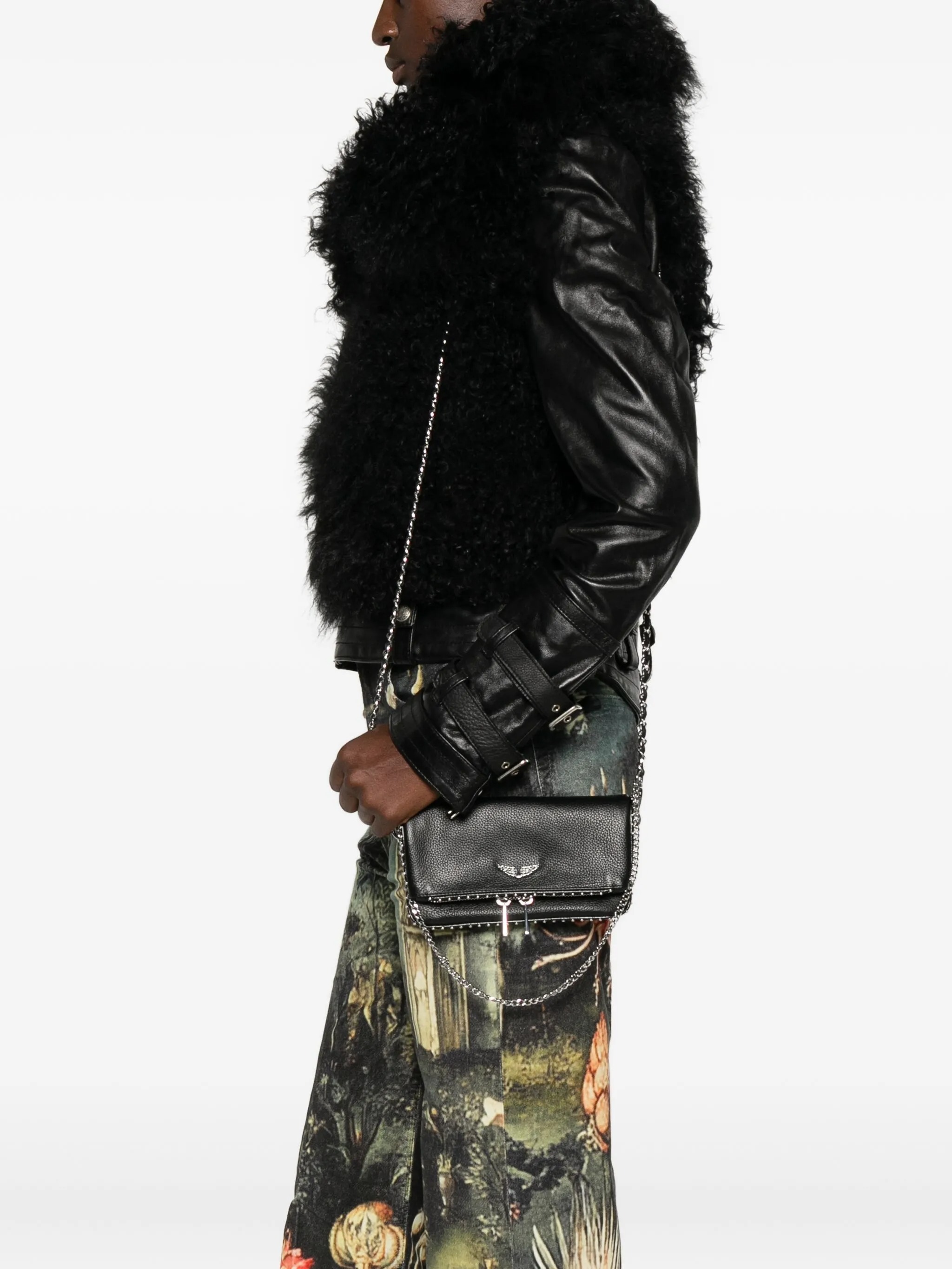 Zadig & Voltaire Flap Shoulder Bag In Black