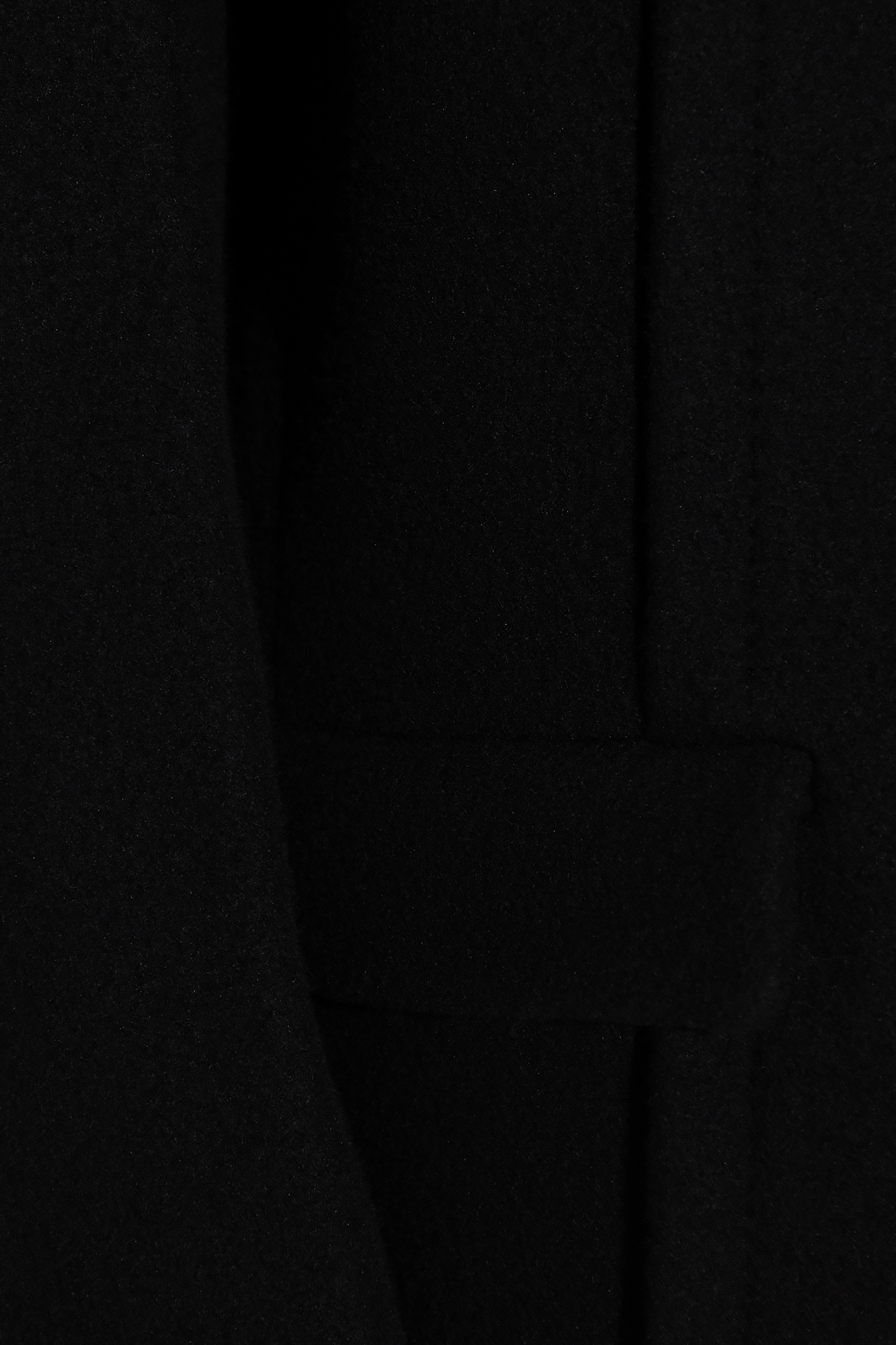 Attico The Glen Oversized Short Coat In Black