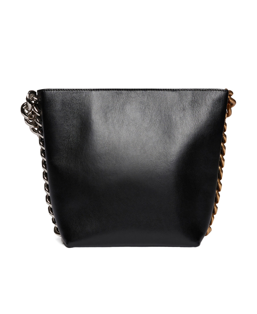 Stella Mccartney Frayme Bucket Bag In Black
