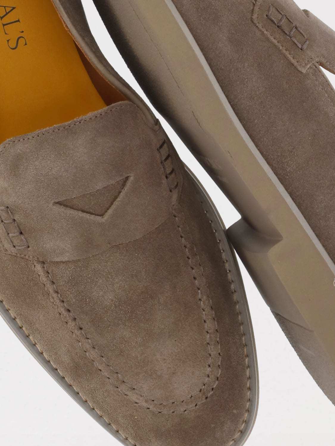 Doucal's Brown Suede Leather Loafers