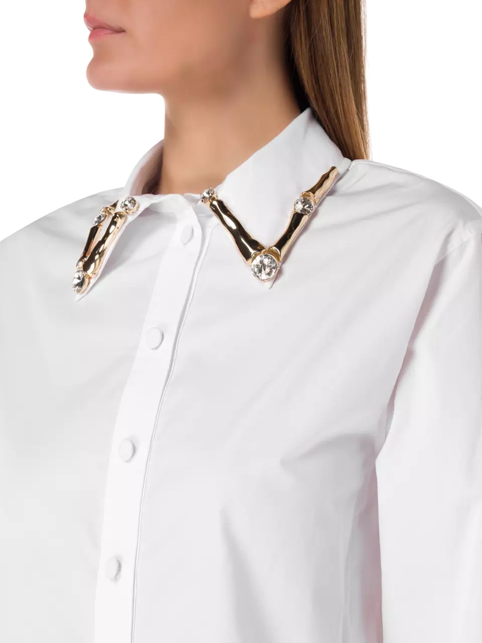AREA POINTED-COLLAR COTTON SHIRT