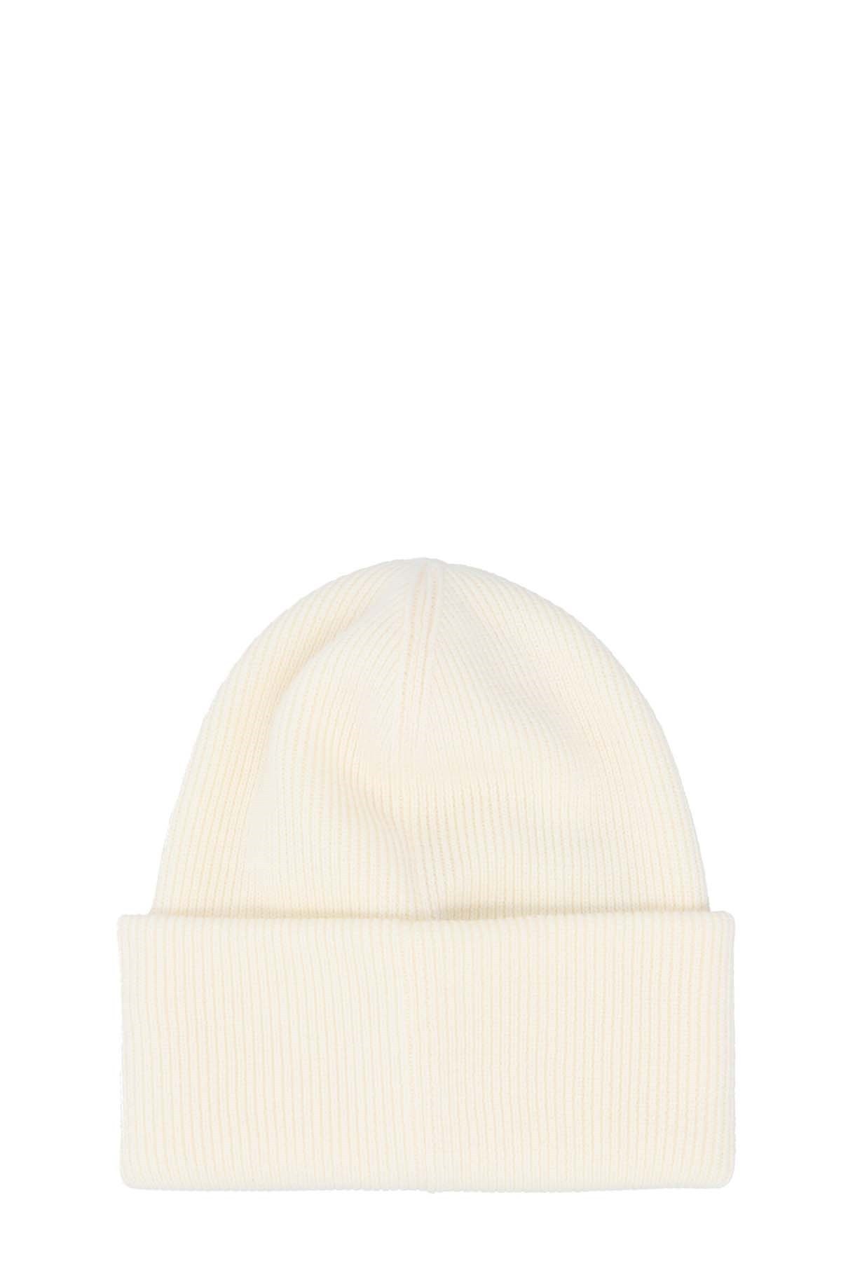 Canada Goose Mens Cottongrass-linaigrette Rib Toque Brand-patch Wool Beanie In Yellow