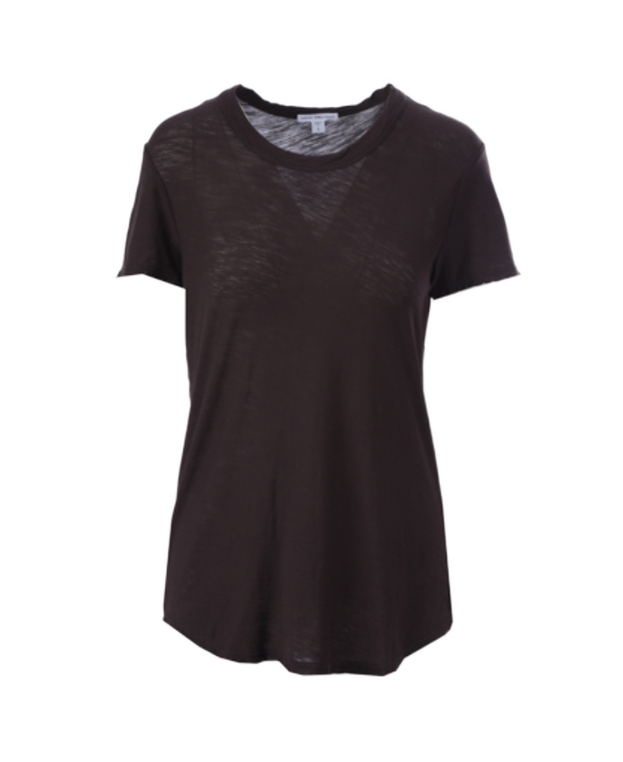 James Perse Round-neck T-shirt In Black
