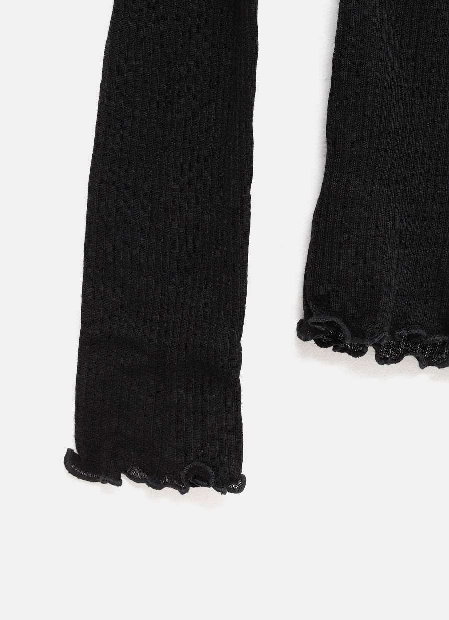 Baserange Wool T-shirt In Black
