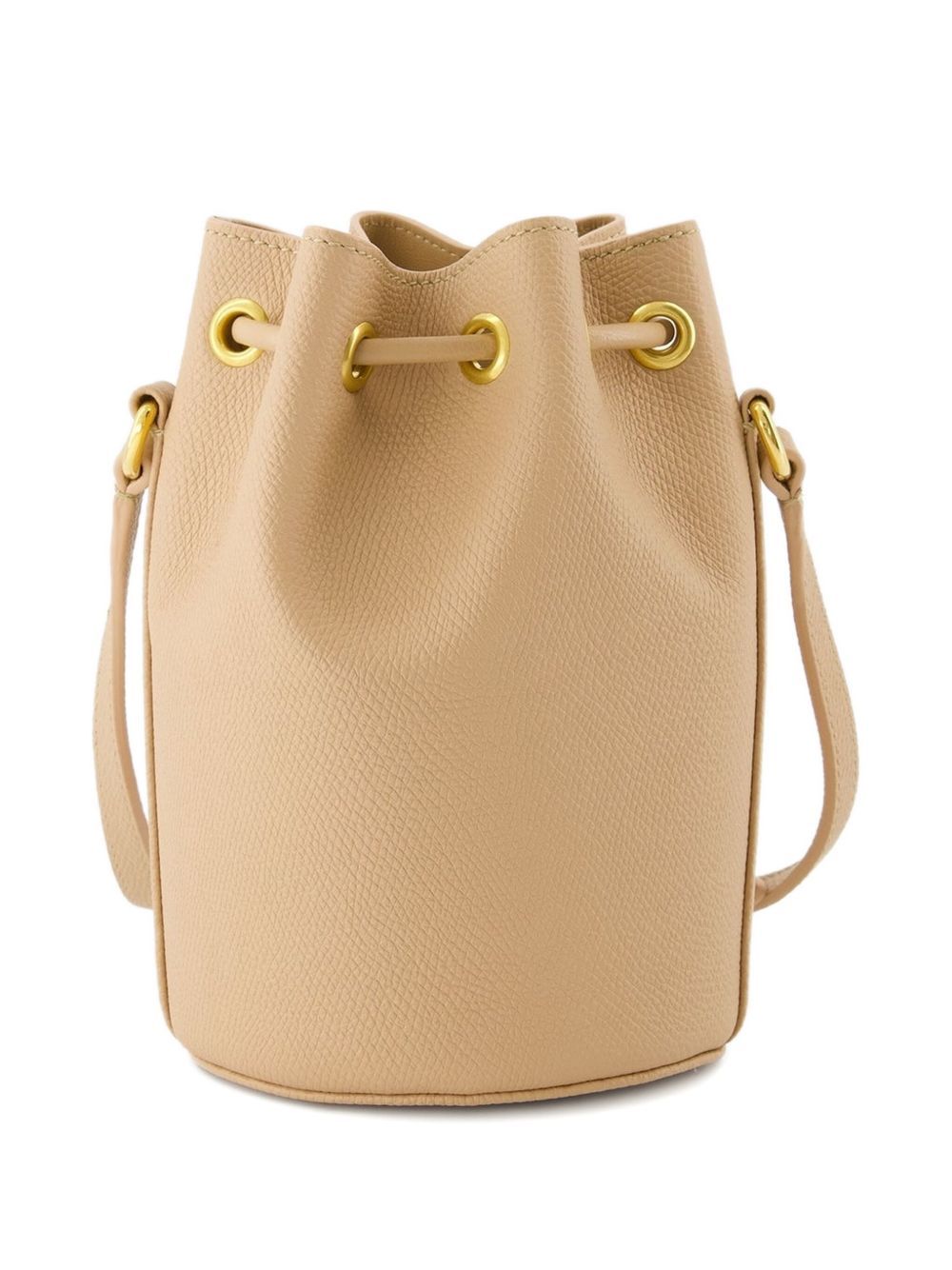 Valentino Vlogo Signature Drawstring Bucket Bag In Brown