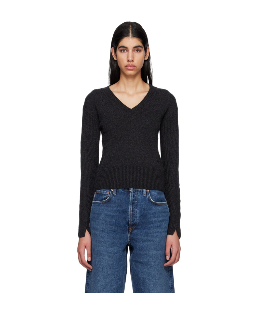 Rag & Bone Long-sleeved Sweater In Black