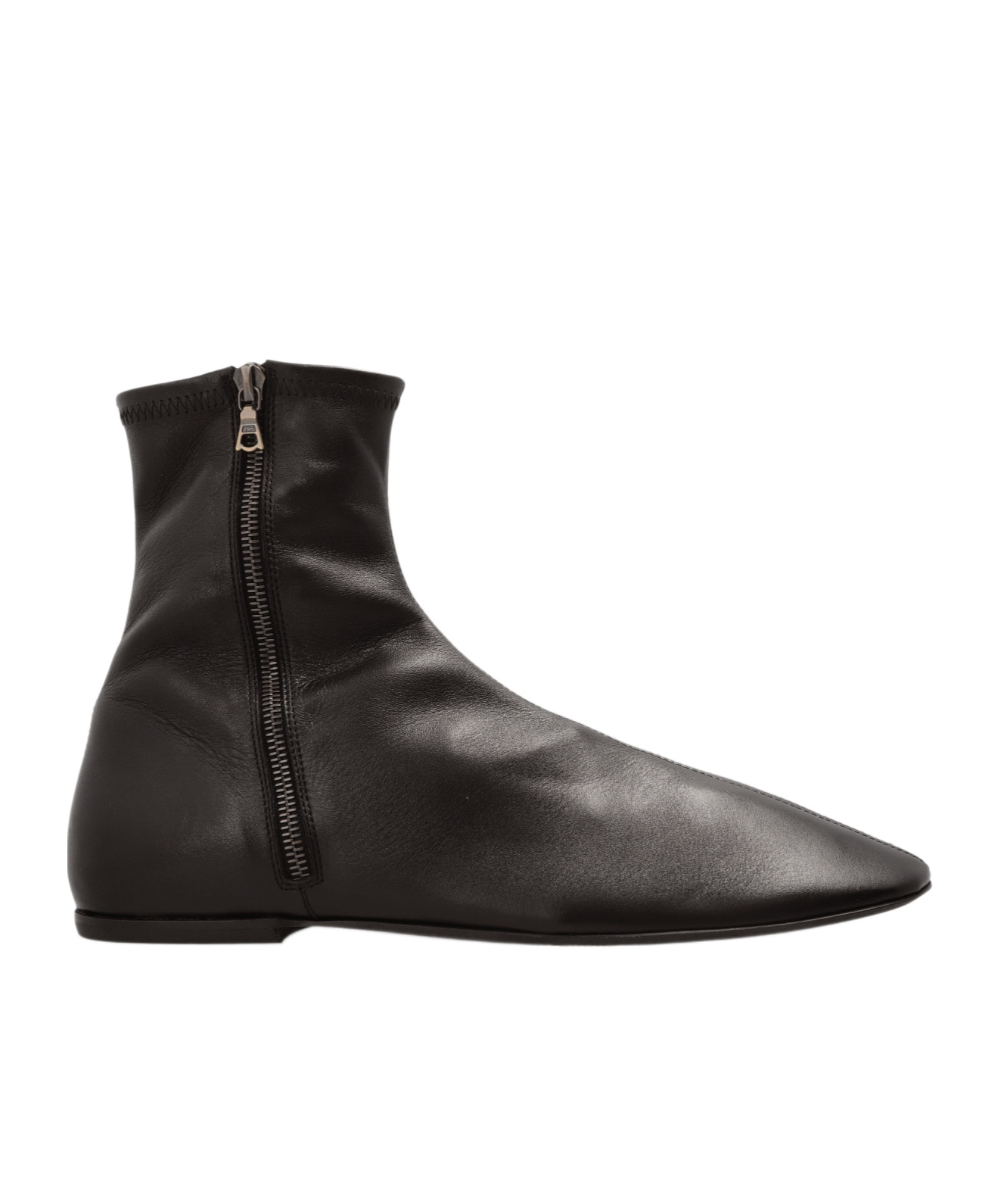 Dries Van Noten Square Toe Boots In Black