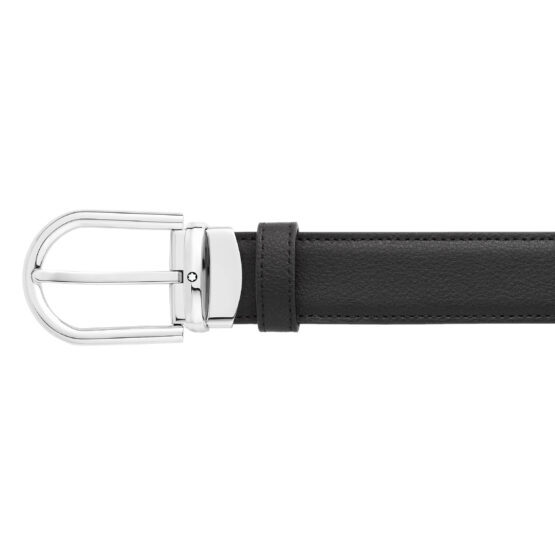 Montblanc Logo Belt In Black