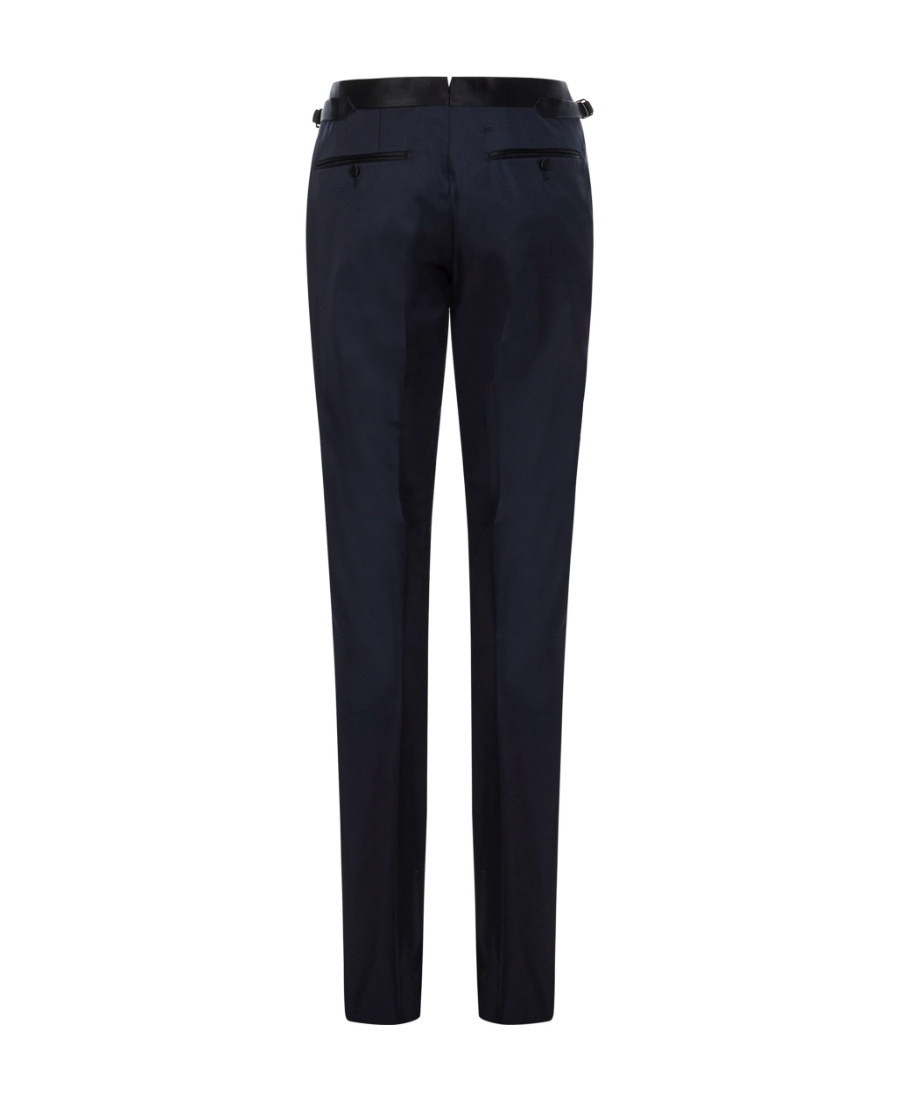 Tom Ford Double-breasted Tailored Suit In Blue