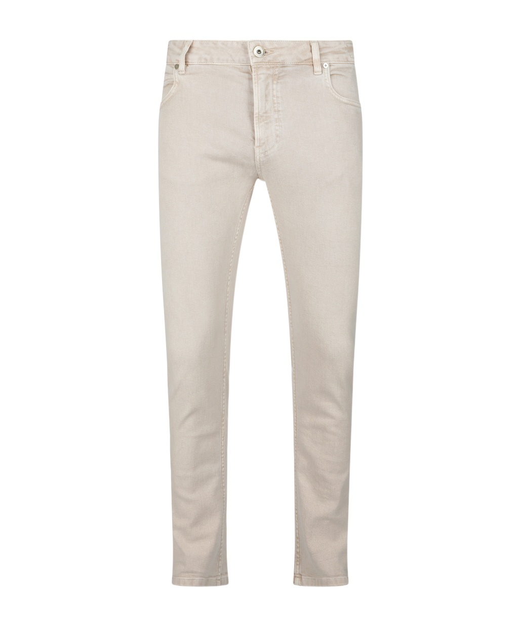 Eleventy Straight Trousers With Belt Loops And Pockets In Gold