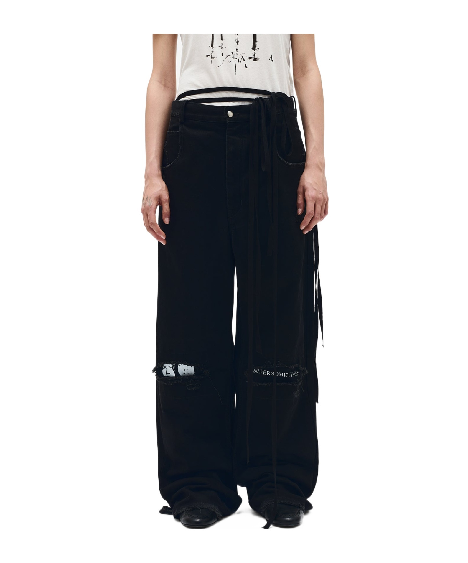 Ann Demeulemeester Olan 5 Pocket High-comfort Jeans In Black