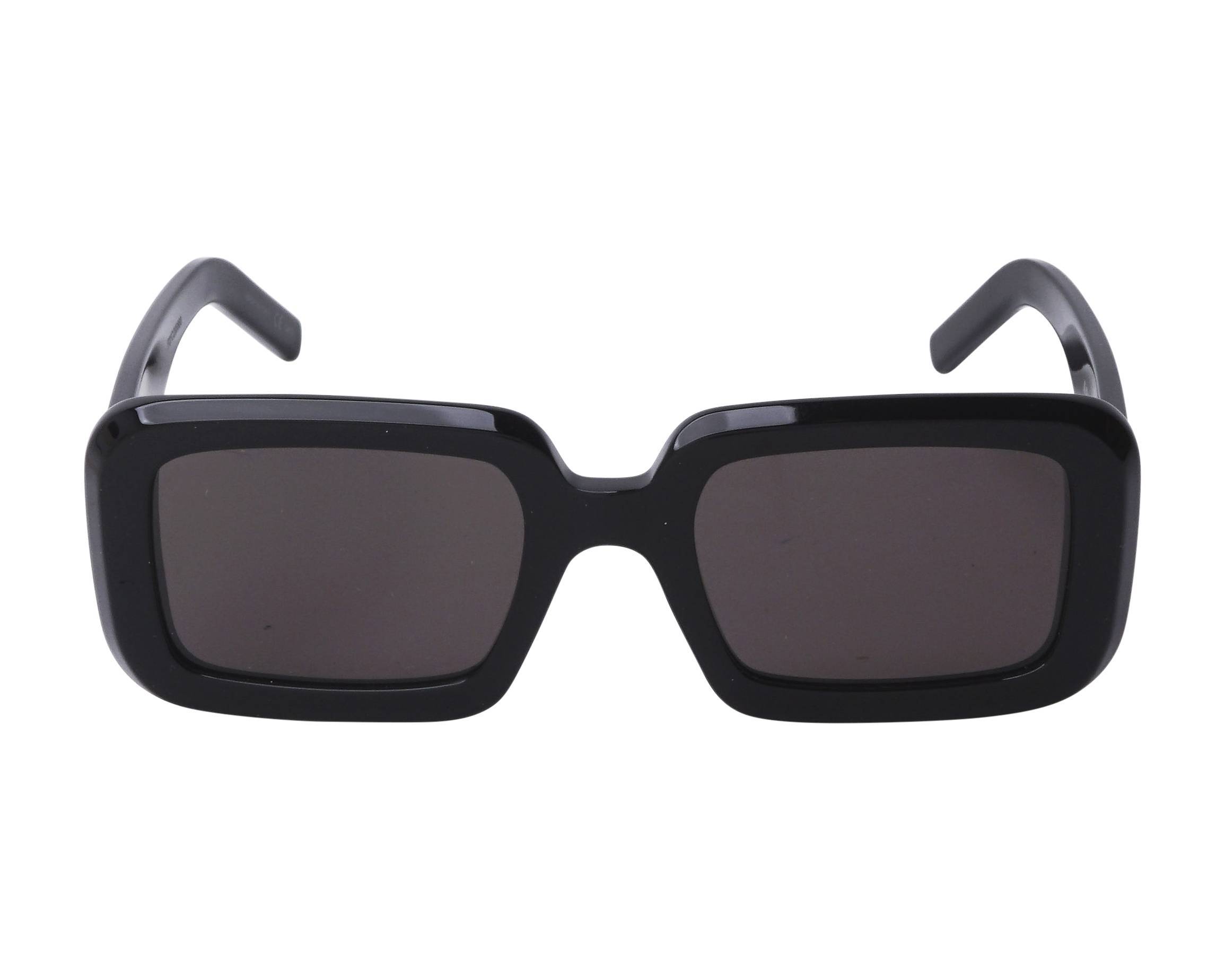 Saint Laurent Square-frame Tinted Sunglasses In Black