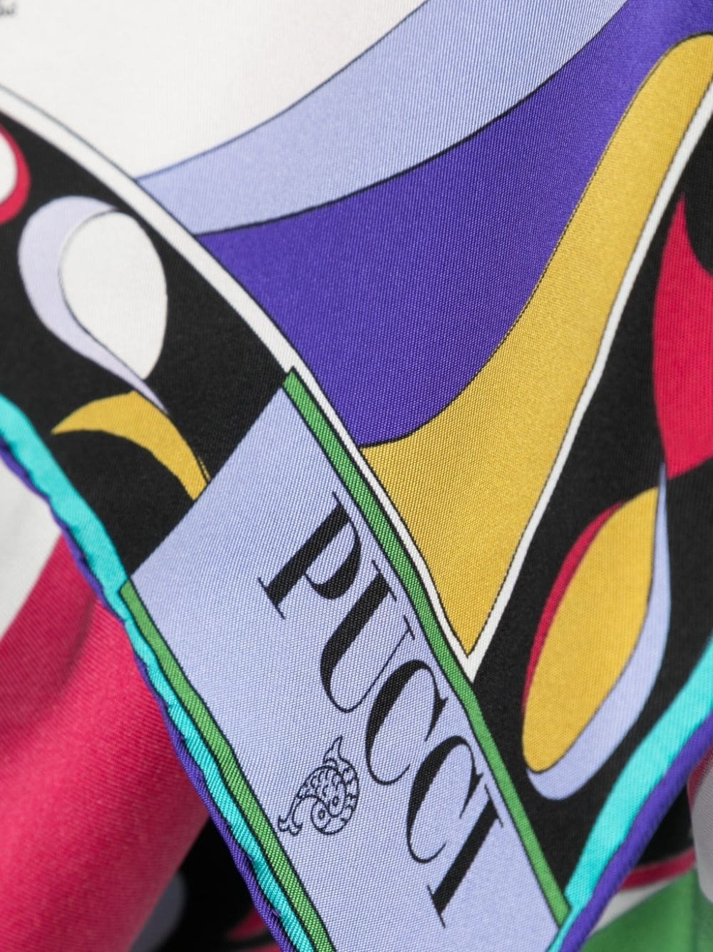 Pucci Logo Scarf In Multicolor
