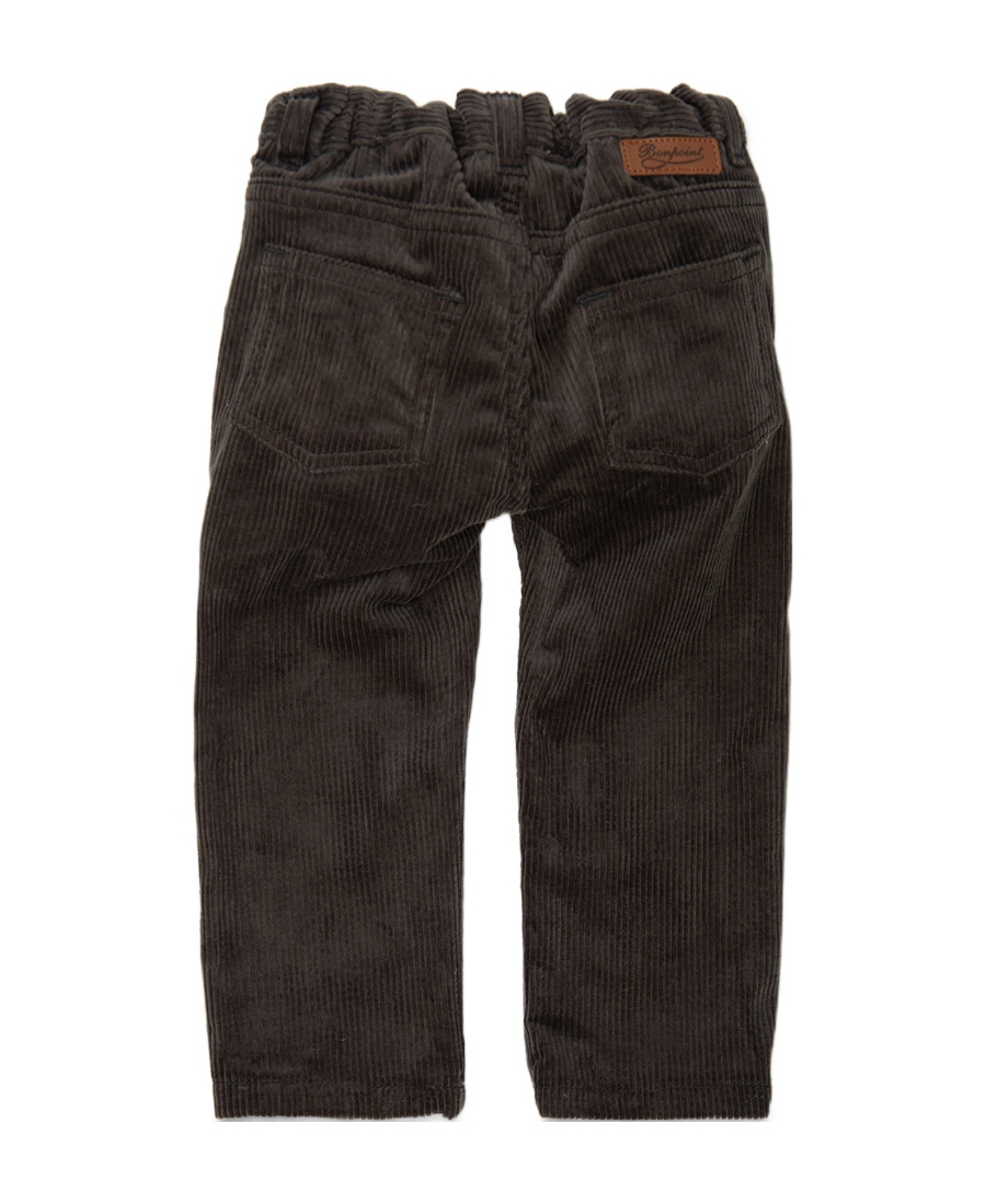 Bonpoint Corduroy Straight-leg Trousers In Black