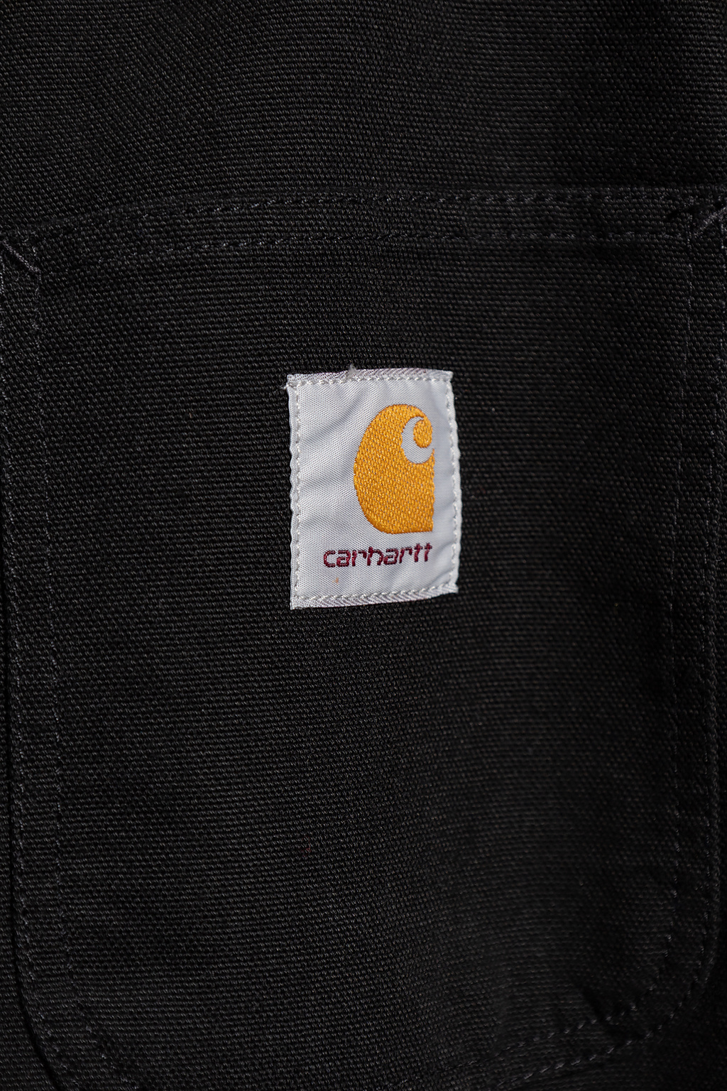 Carhartt Michigan Coat Cotton Long Jacket In Black