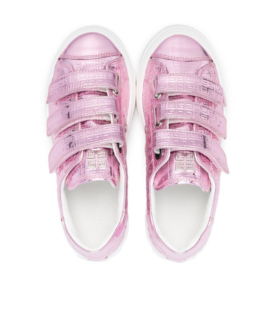 Givenchy Metallic Touch-strap Sneakers In Pink