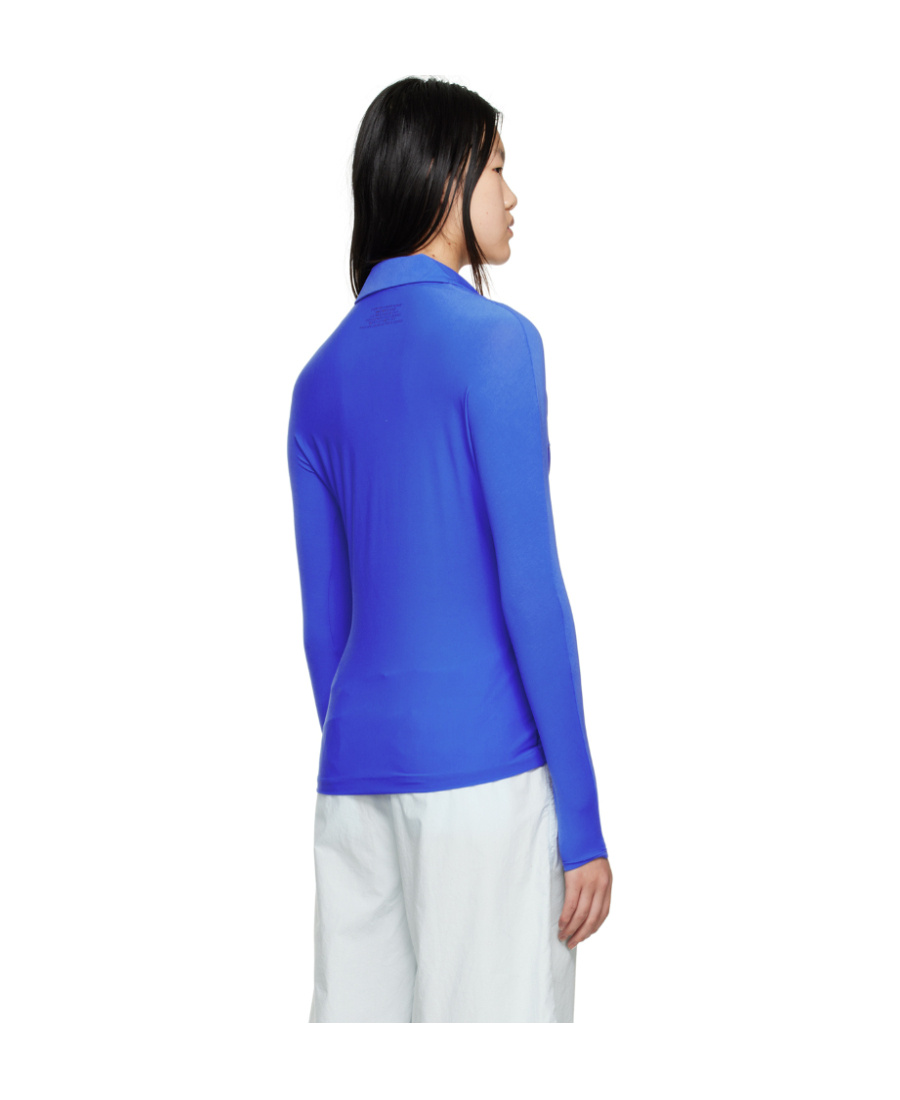 Sunnei Logo Blouse In Blue