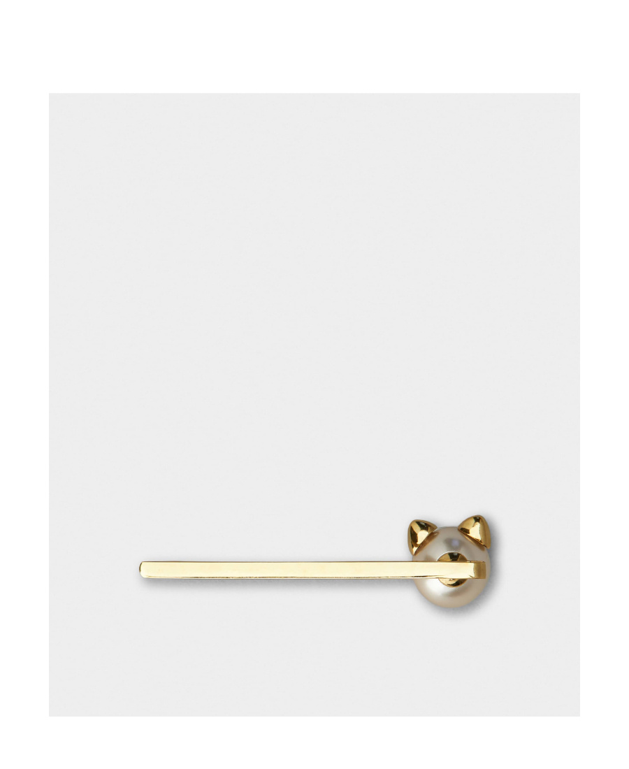 Roger Vivier Cat Shape Hair Clip In Yellow