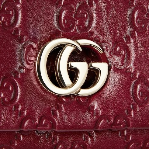 Gucci Gg Milano Mini Handbag In Red
