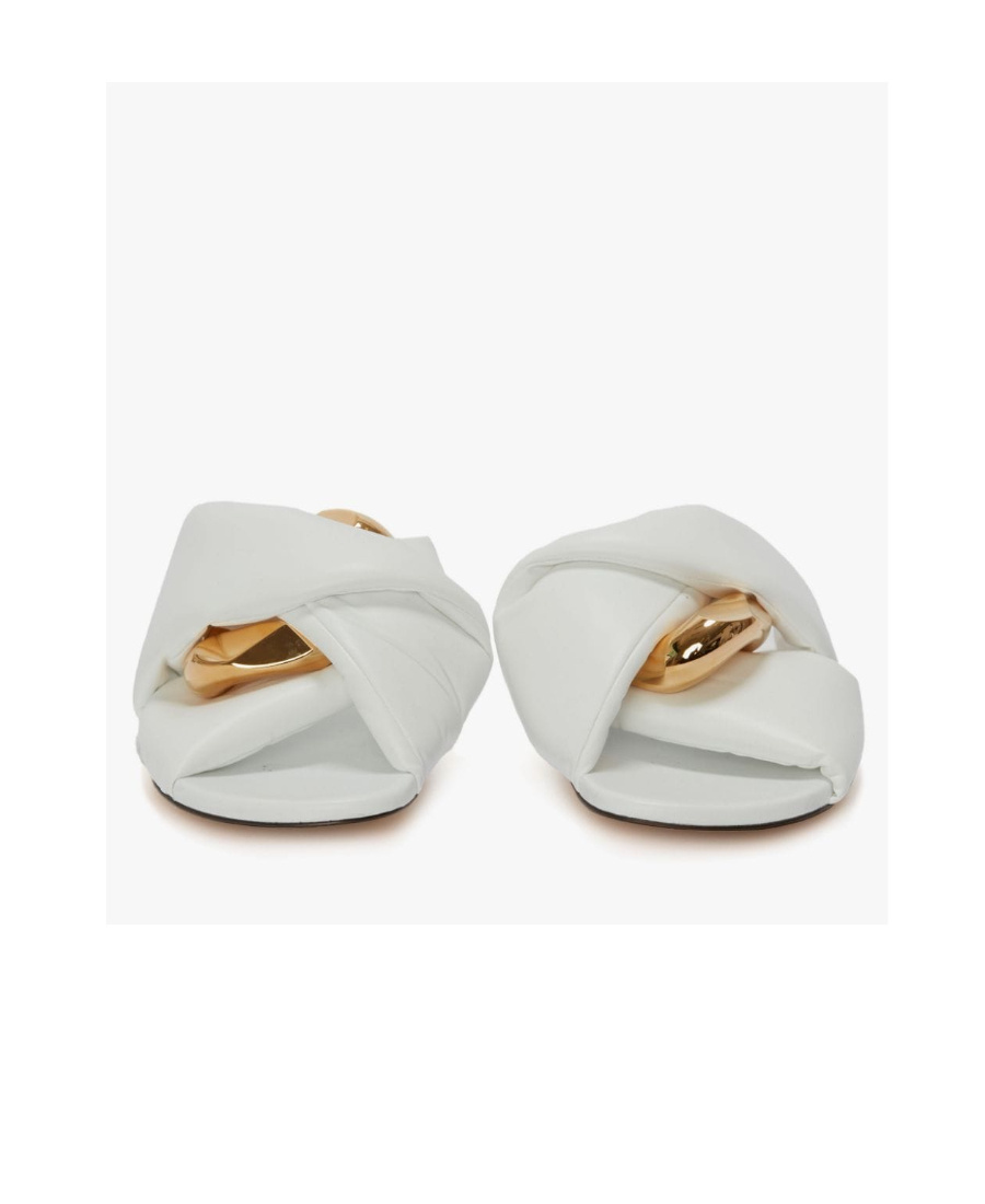 Jw Anderson Twist Detailed Open Toe Sandals In White