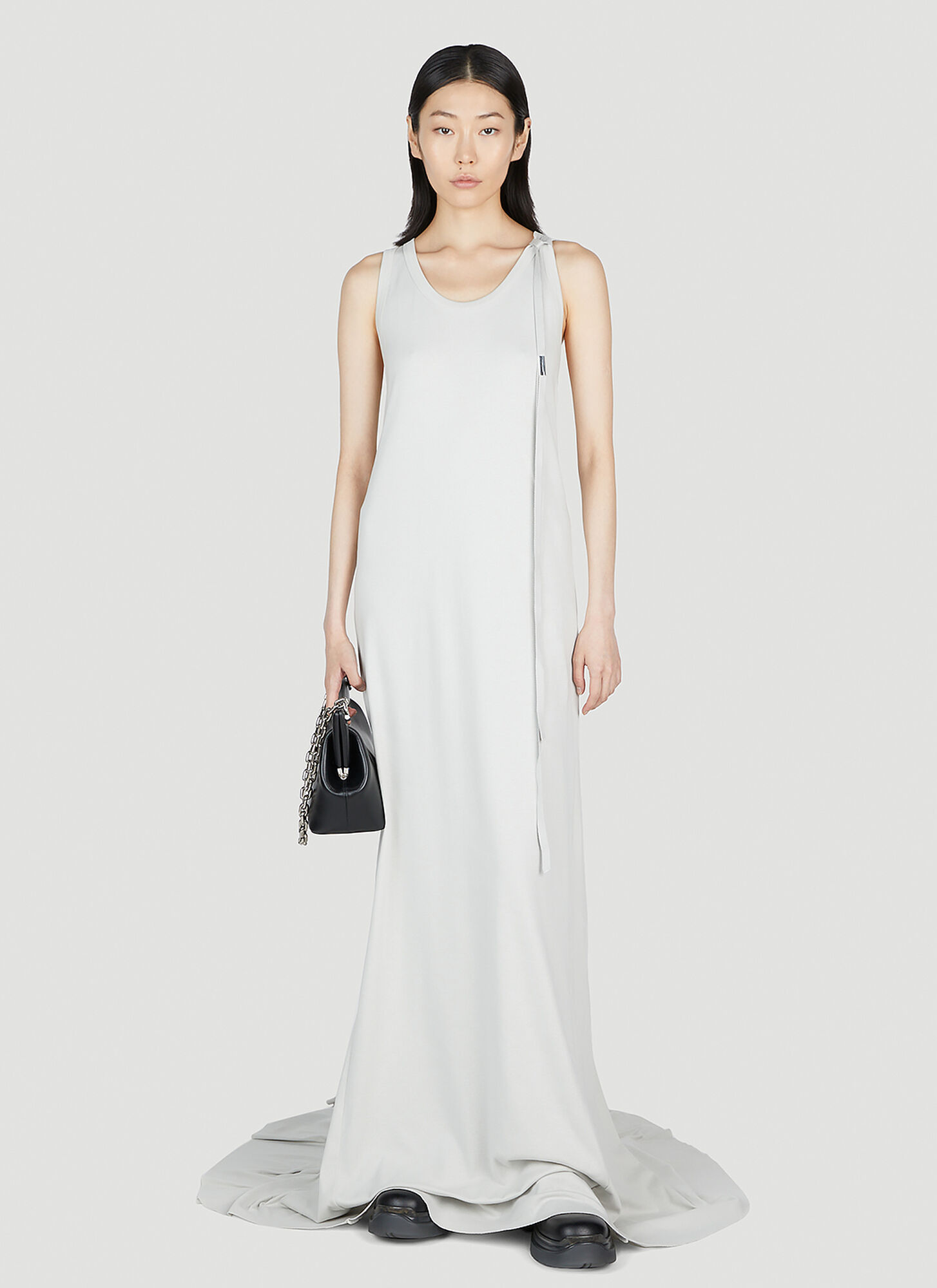 ANN DEMEULEMEESTER X-LONG FLARED DRESS