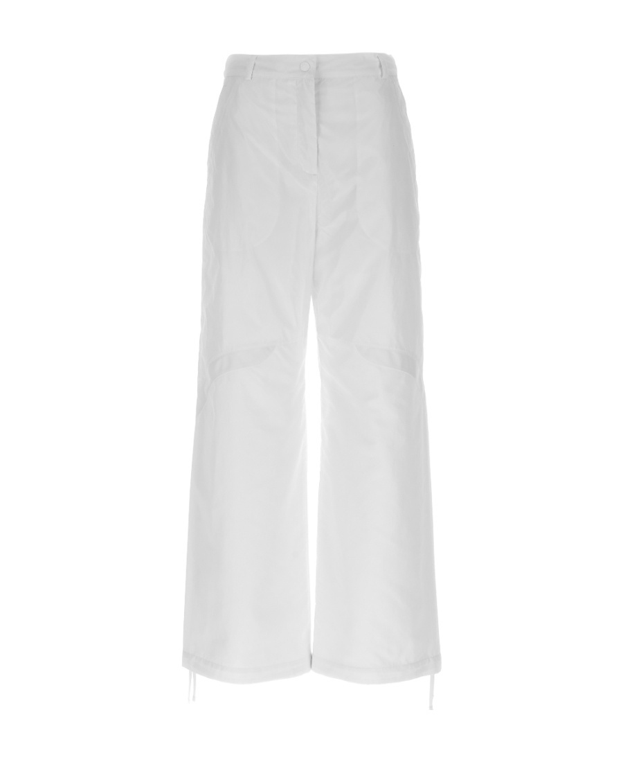 Moncler Nylon Pants Drawstring Hems In White