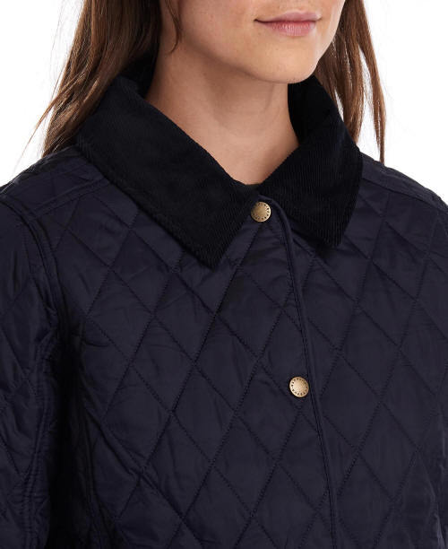 Barbour Annandale Water Resistant Quilted Utility Jacket In Black