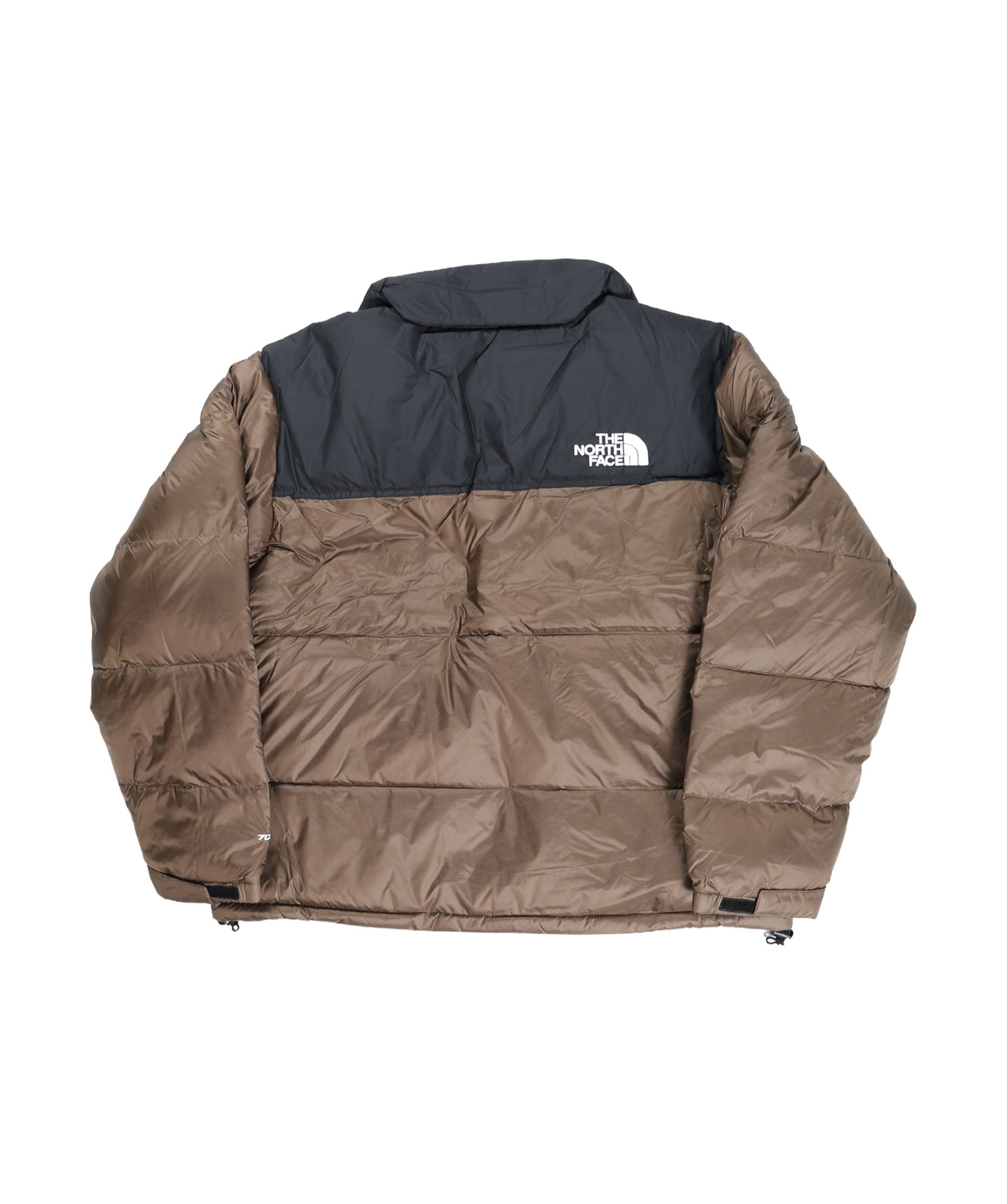 The North Face 1996 Retro Nuptse Puffer Jacket In Brown And Black In Multi