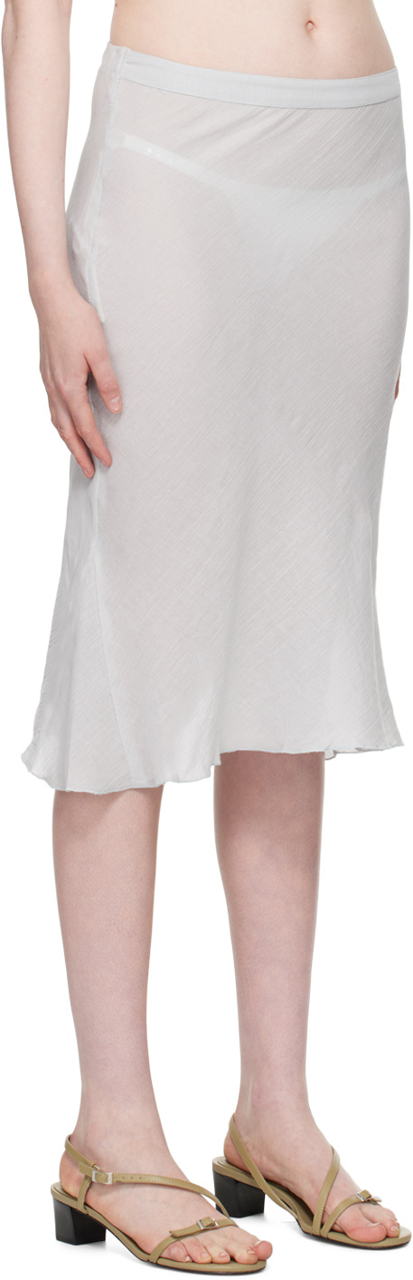 Gimaguas Gray Cala Midi Skirt In White