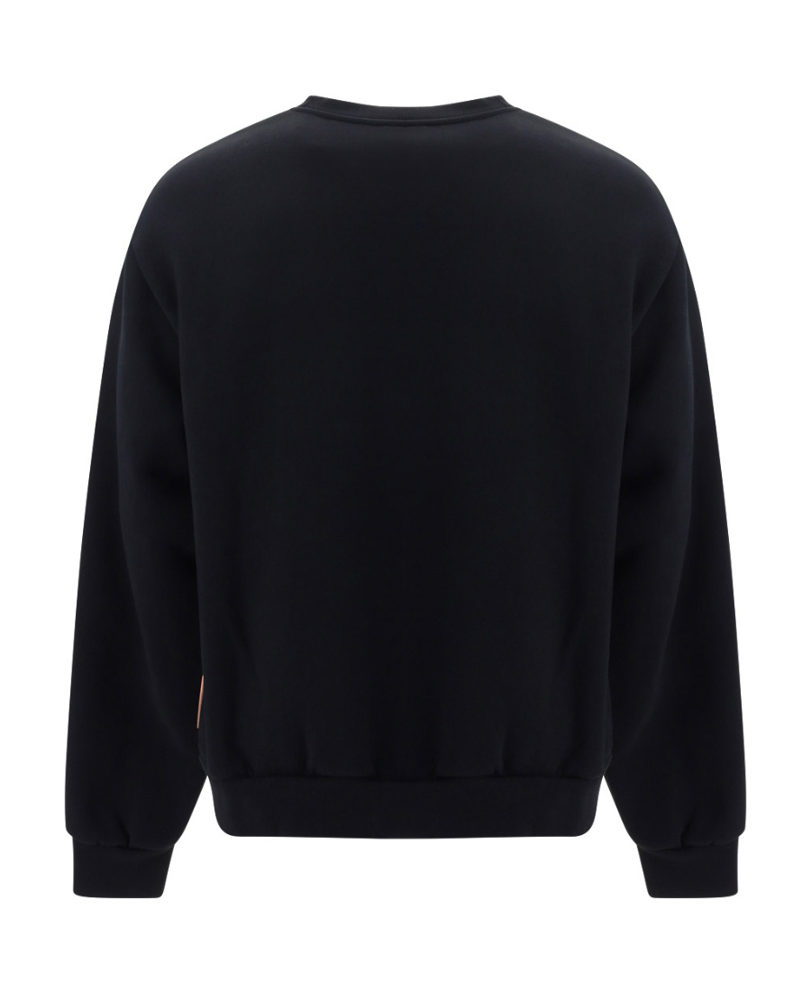 Acne Studios Black Crewneck Sweatshirt In Black