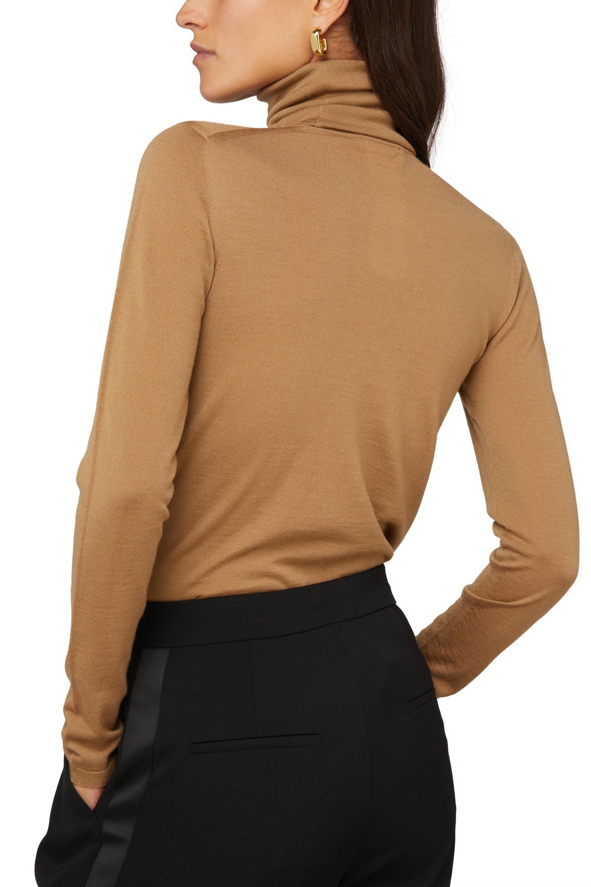Max Mara Saluto Turtleneck Sweater In Brown