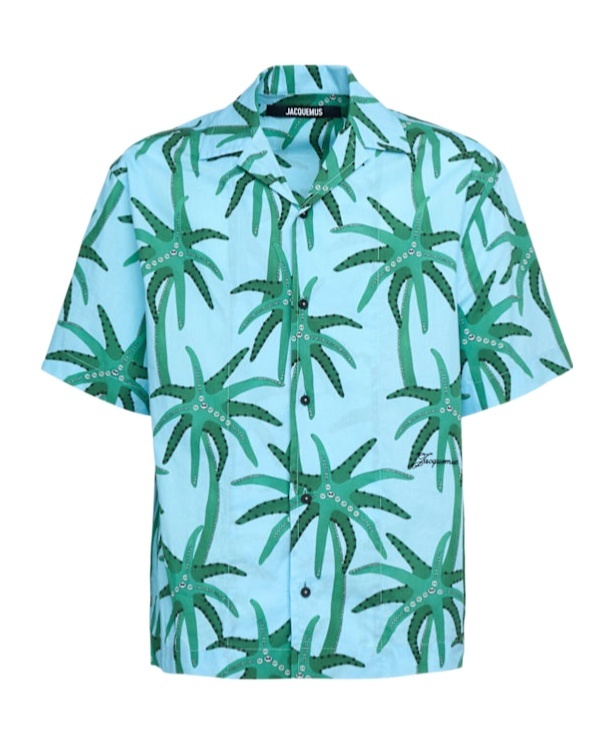 Shop Jacquemus Lapel Short-sleeved Shirt