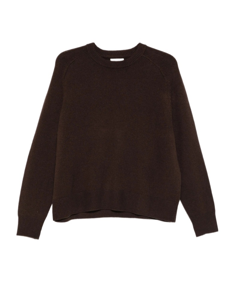 Soft Goat Cashmere Sweater In Brown