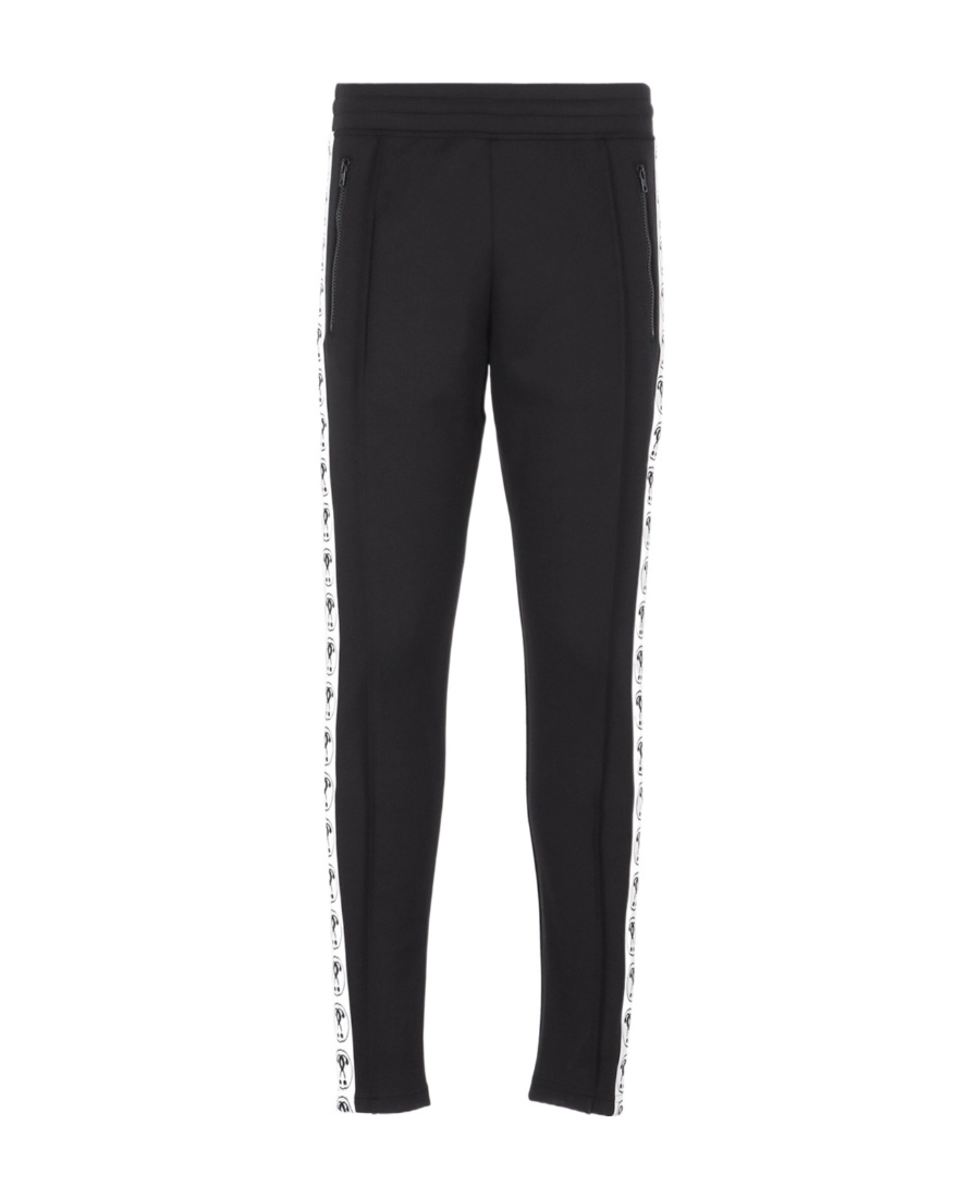 Moschino Jogging Pants With Adjustable Drawstring And Zippered Pockets In Black