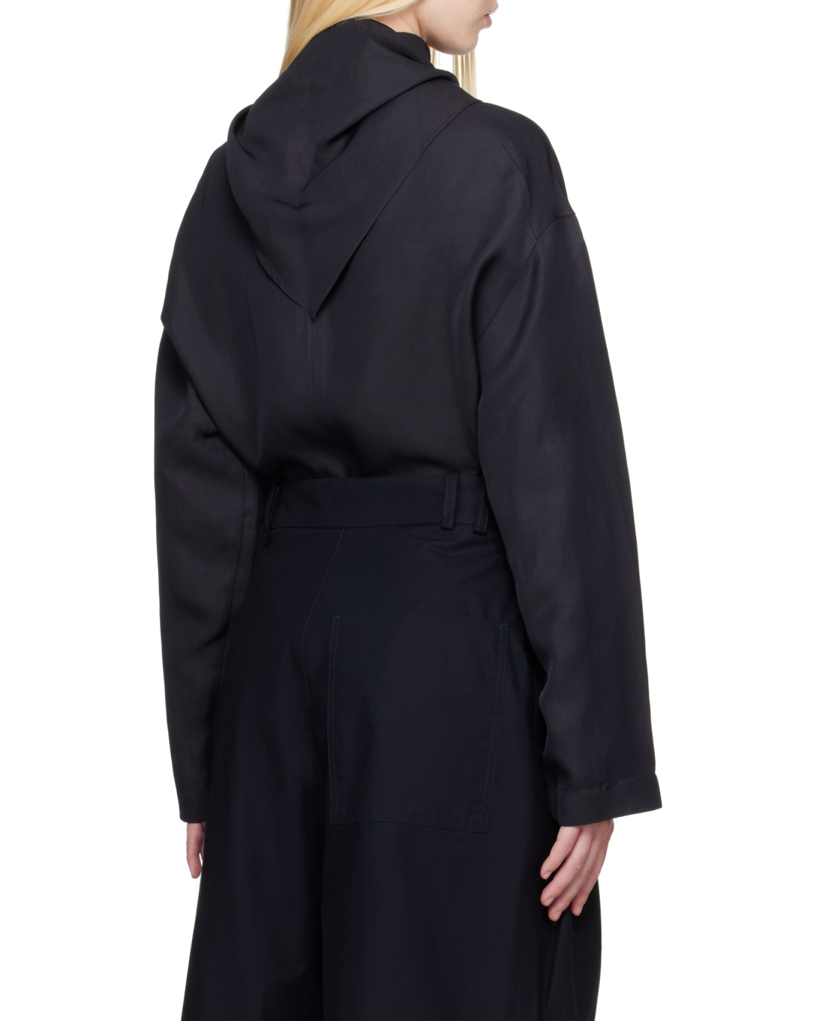 Studio Nicholson Navy Bute Linen Blouse