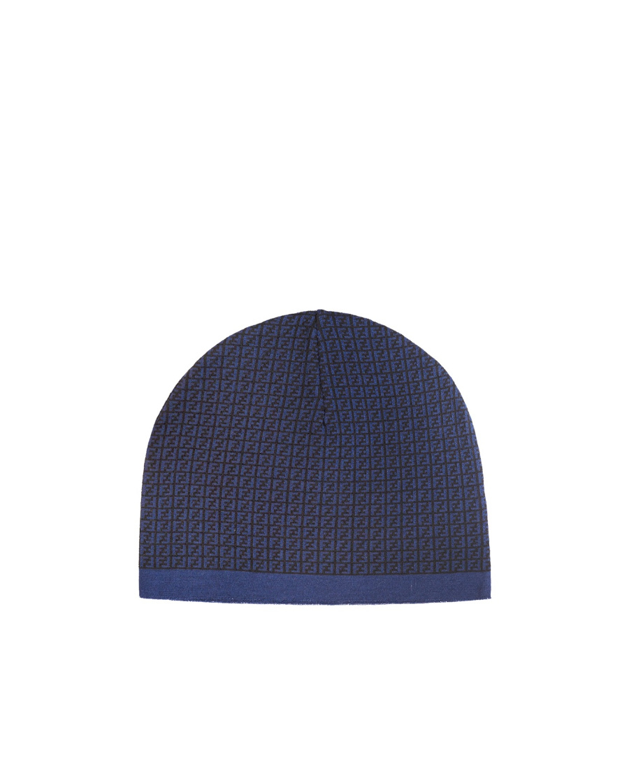 FENDI FENDI ALLOVER FF MOTIF BEANIE 