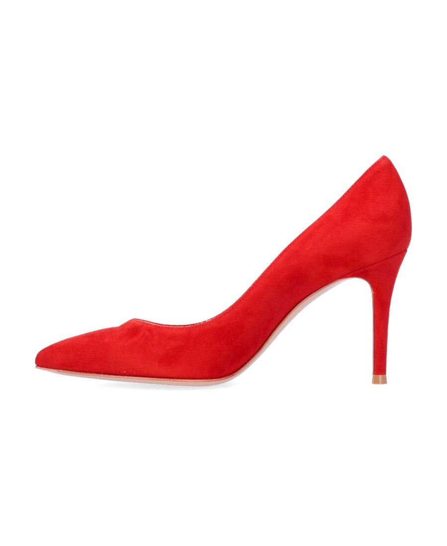 Gianvito Rossi Gianvito 85 Suede Pumps Shoes In Red