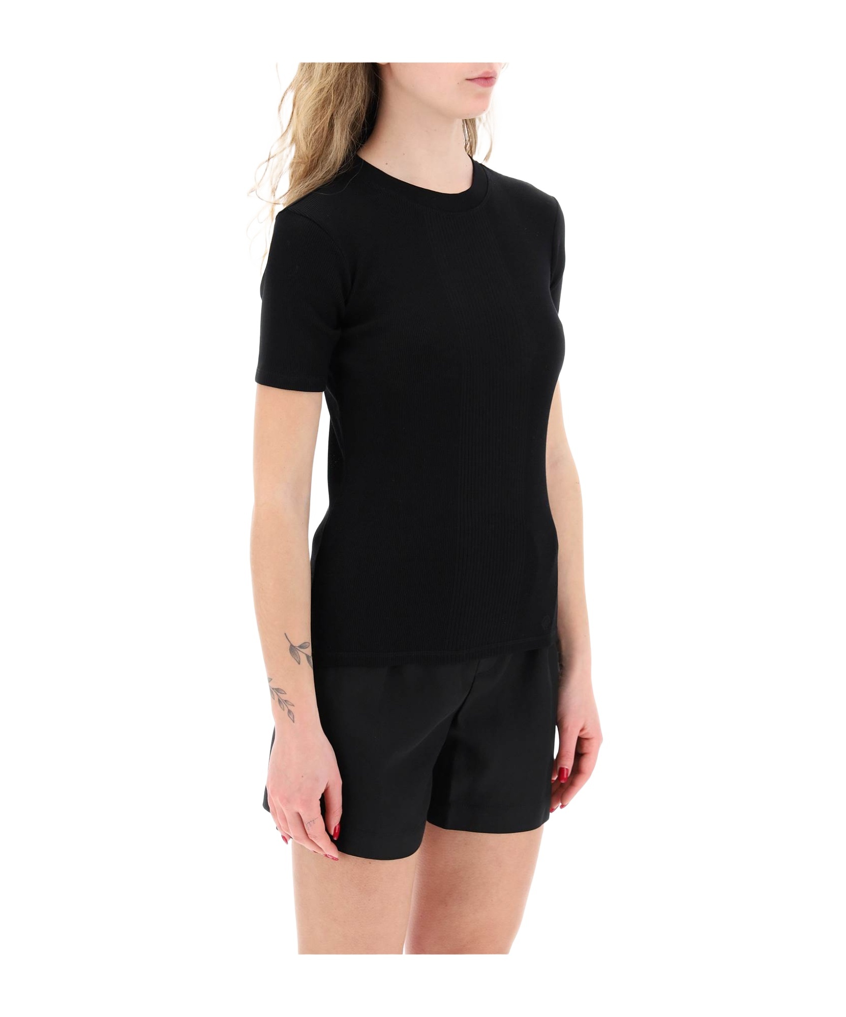 Shop Loulou Studio Avalyn T-shirt In Black