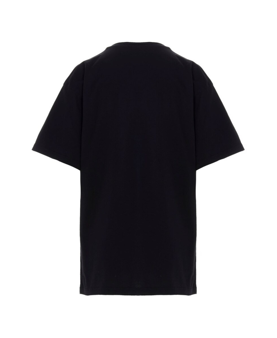 Moschino Teddy Bear Pattern Printed T-shirt In Black